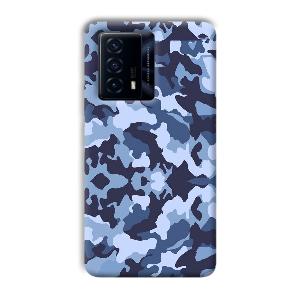 Blue Patterns Phone Customized Printed Back Cover for IQOO Z5