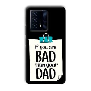 Dad Quote Phone Customized Printed Back Cover for IQOO Z5
