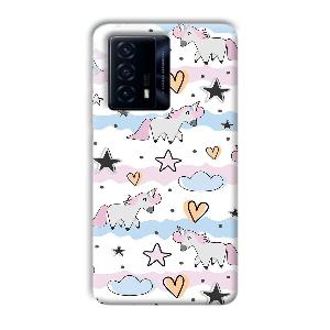 Unicorn Pattern Phone Customized Printed Back Cover for IQOO Z5