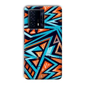 Zig Zag Pattern Phone Customized Printed Back Cover for IQOO Z5