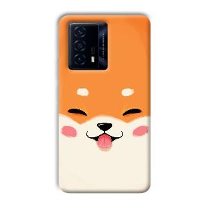 Smiley Cat Phone Customized Printed Back Cover for IQOO Z5