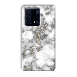 Grey White Design Phone Customized Printed Back Cover for IQOO Z5