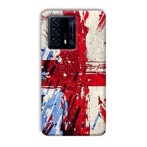 Red Cross Design Phone Customized Printed Back Cover for IQOO Z5