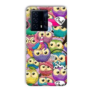 Colorful Owls Phone Customized Printed Back Cover for IQOO Z5