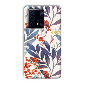Cherries Phone Customized Printed Back Cover for IQOO Z5