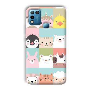 Kittens Phone Customized Printed Back Cover for Infinix Hot 10 Play
