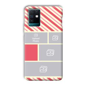 Diagnol Frame Customized Printed Back Cover for Infinix Note 10