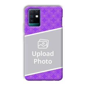 Purple Design Customized Printed Back Cover for Infinix Note 10