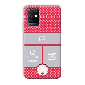 Little Hearts Customized Printed Back Cover for Infinix Note 10