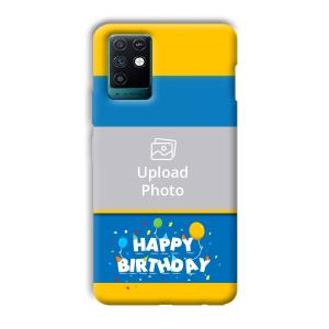 Happy Birthday Customized Printed Back Cover for Infinix Note 10