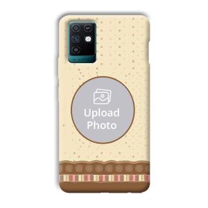 Brown Design Customized Printed Back Cover for Infinix Note 10