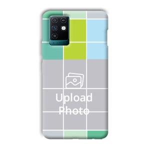 Grid Customized Printed Back Cover for Infinix Note 10