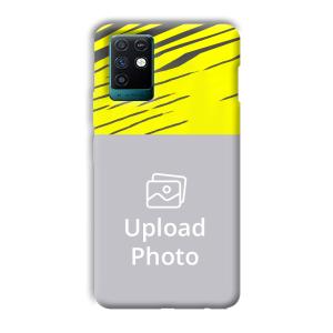 Yellow Lines Customized Printed Back Cover for Infinix Note 10