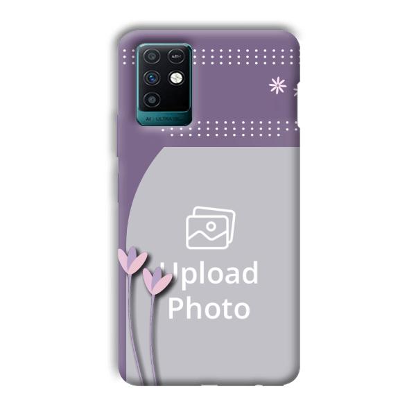 Lilac Pattern Customized Printed Back Cover for Infinix Note 10