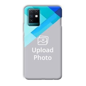 Bluish Patterns Customized Printed Back Cover for Infinix Note 10