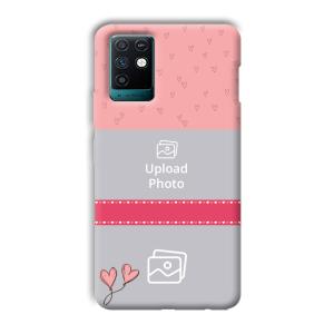 Pinkish Design Customized Printed Back Cover for Infinix Note 10