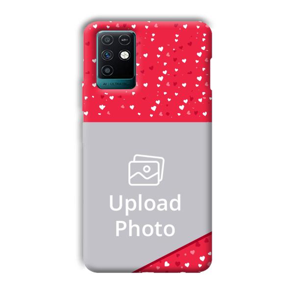 Dark Pink Customized Printed Back Cover for Infinix Note 10