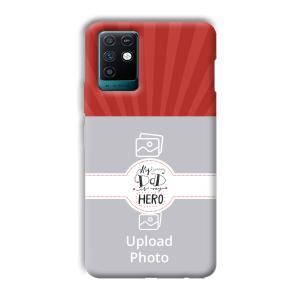 Dad  Customized Printed Back Cover for Infinix Note 10