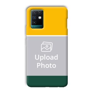 Yellow Green Customized Printed Back Cover for Infinix Note 10