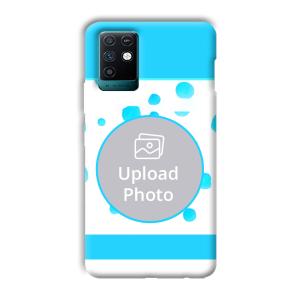 Bluish Customized Printed Back Cover for Infinix Note 10