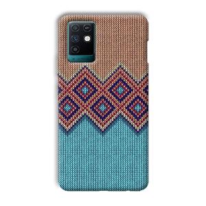 Fabric Design Phone Customized Printed Back Cover for Infinix Note 10