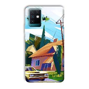 Car  Phone Customized Printed Back Cover for Infinix Note 10