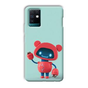 Robot Phone Customized Printed Back Cover for Infinix Note 10