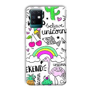 Stay Wild Phone Customized Printed Back Cover for Infinix Note 10