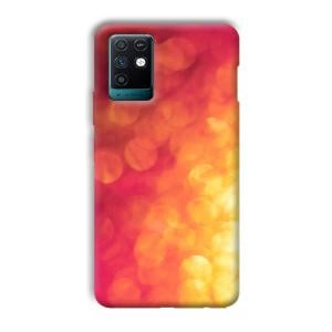 Red Orange Phone Customized Printed Back Cover for Infinix Note 10