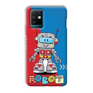 Robot Phone Customized Printed Back Cover for Infinix Note 10