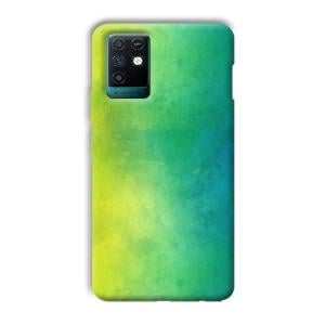Green Pattern Phone Customized Printed Back Cover for Infinix Note 10