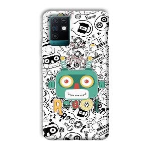 Animated Robot Phone Customized Printed Back Cover for Infinix Note 10