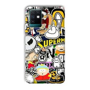 Cartoons Phone Customized Printed Back Cover for Infinix Note 10