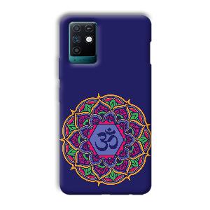 Blue Om Design Phone Customized Printed Back Cover for Infinix Note 10
