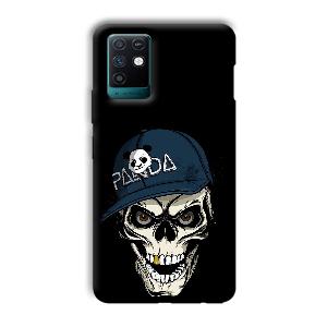 Panda & Skull Phone Customized Printed Back Cover for Infinix Note 10