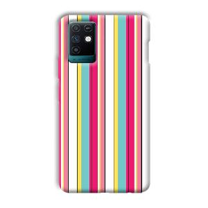Lines Pattern Phone Customized Printed Back Cover for Infinix Note 10