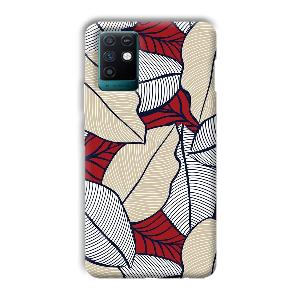 Leafy Pattern Phone Customized Printed Back Cover for Infinix Note 10