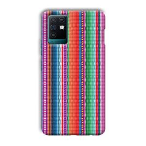 Fabric Pattern Phone Customized Printed Back Cover for Infinix Note 10
