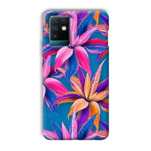 Aqautic Flowers Phone Customized Printed Back Cover for Infinix Note 10