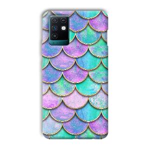Mermaid Design Phone Customized Printed Back Cover for Infinix Note 10