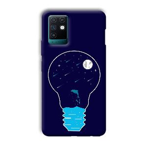 Night Bulb Phone Customized Printed Back Cover for Infinix Note 10