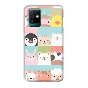 Kittens Phone Customized Printed Back Cover for Infinix Note 10