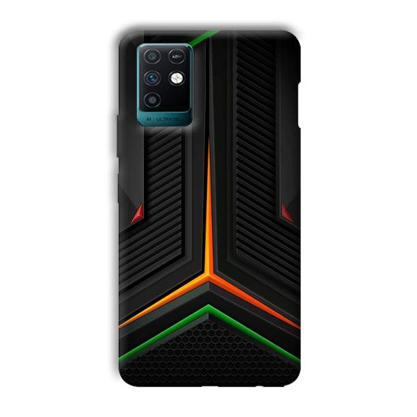 Black Design Phone Customized Printed Back Cover for Infinix Note 10