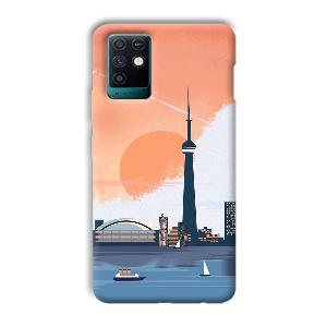 City Design Phone Customized Printed Back Cover for Infinix Note 10