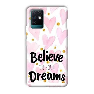 Believe Phone Customized Printed Back Cover for Infinix Note 10