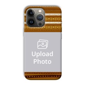 Brown Lines Customized Printed Back Cover for Apple iPhone 13 Pro