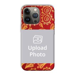 Red Design Customized Printed Back Cover for Apple iPhone 13 Pro