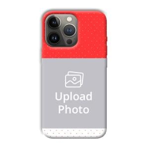 Red White Customized Printed Back Cover for Apple iPhone 13 Pro