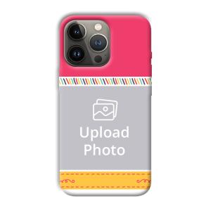 Pink Yellow Customized Printed Back Cover for Apple iPhone 13 Pro
