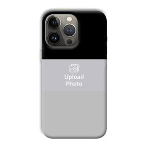 Black & Grey Customized Printed Back Cover for Apple iPhone 13 Pro